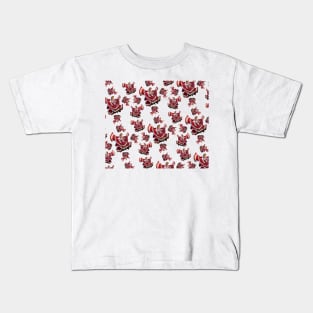 Red Ballet Folklórico Dancer Pattern (Baile Folklórico) Kids T-Shirt